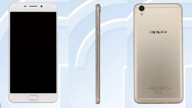 اوپو آر 9 اس در TENAA