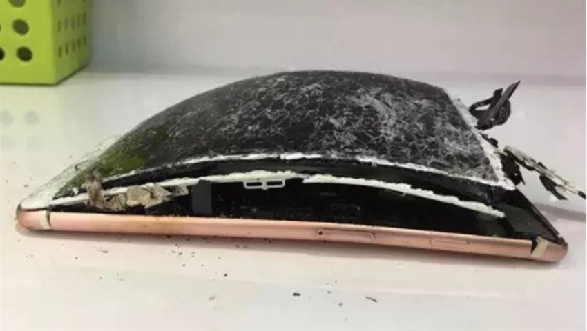 انفجار یک دستگاه آیفون 7 پلاس پس از رها شدن بر روی زمین