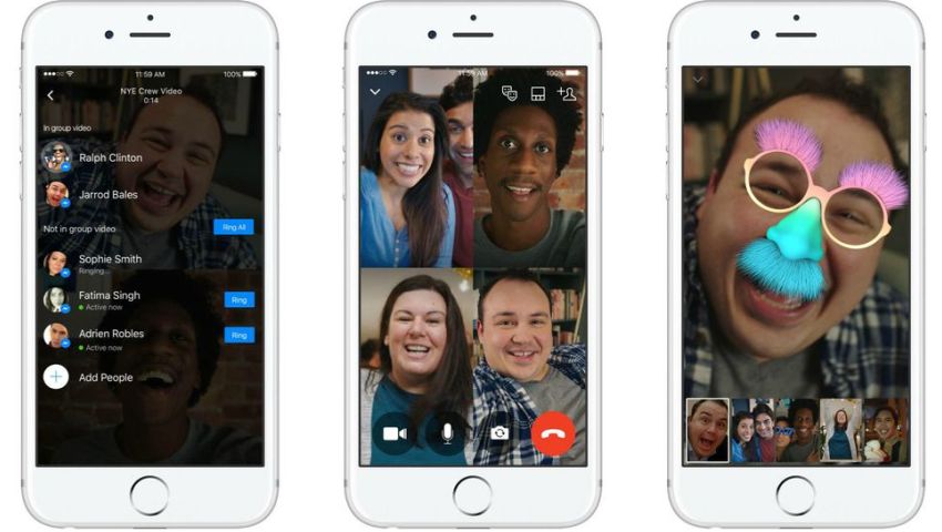 فیسبوک امکان برقراری تماس گروهی ویدیویی را به برنامه‌ی پیام‌رسان مسنجر می‌آورد