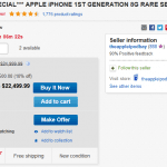 آیفون های اولیه اپل با قیمت هایی نجومی در وب سایت ها به فروش می رسند