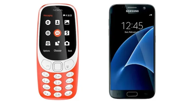 نوکیا 3310 جدید و گلکسی اس 7