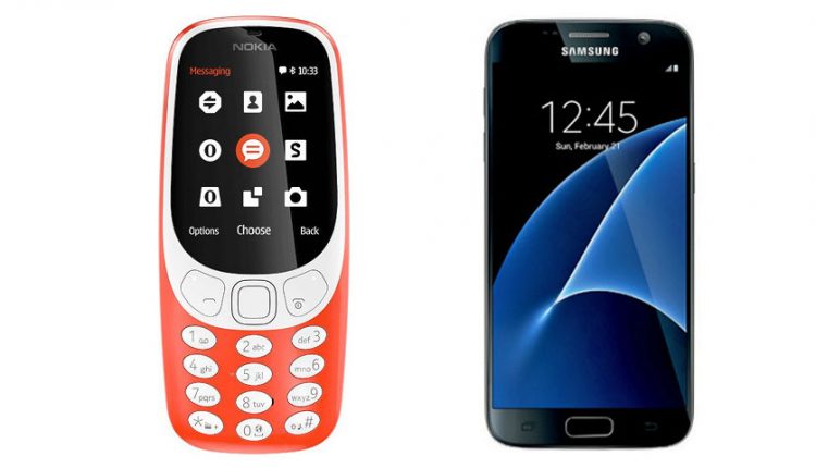نوکیا 3310 جدید و گلکسی اس 7