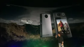 تصویر تبلیغاتی دوربین ۳۶۰ درجه ایسر Holo 360 با طراحی شبیه گوشی هوشمند تصویر تبلیغاتی دوربین ۳۶۰ درجه ایسر Holo 360 با طراحی شبیه گوشی هوشمند