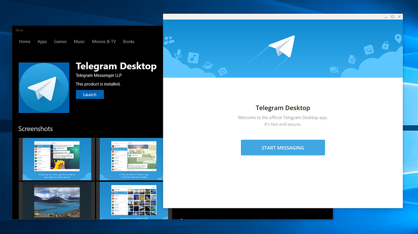 نسخه دسکتاب تلگرام به فروشگاه ویندوز آمد