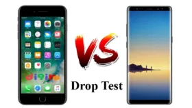 تست سقوط آیفون 8 پلاس و گلکسی نوت 8