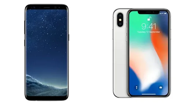 آیفون ایکس و گلکسی اس 8