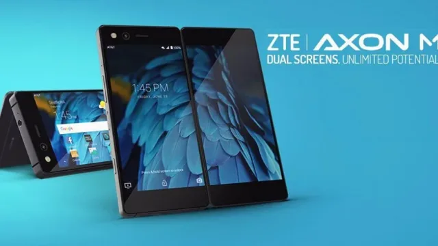 ZTE Axon M معرفی شد؛ یک گوشی با دو نمایشگر و طراحی عجیب!