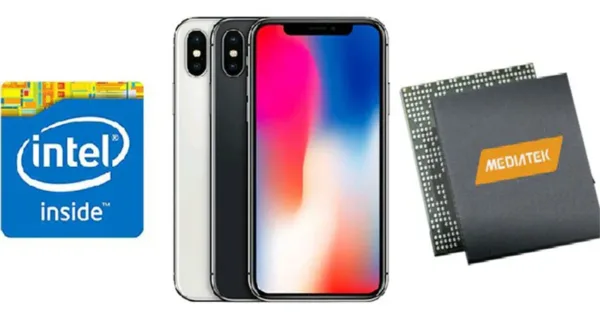 آیفون مدیاتک اینتل