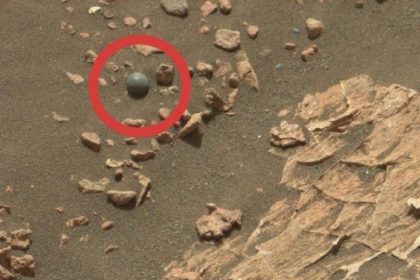 گلوله توپ دیده شده در مریخ