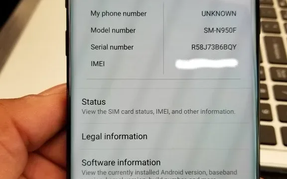 اندروید 8 نوت 8