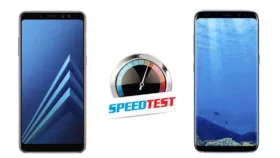 تست سرعت گلکسی A8 2018 با گلکسی اس 8 [تماشا کنید]