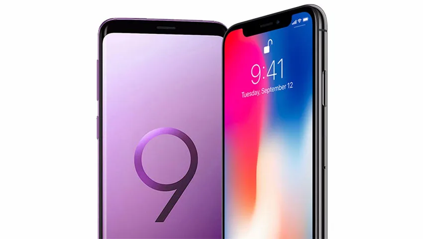 آیفون ایکس و گلکسی اس 9