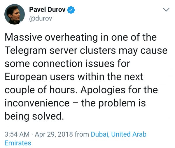 تلگرام از کار افتاد! اختلال گسترده در این پیام رسان