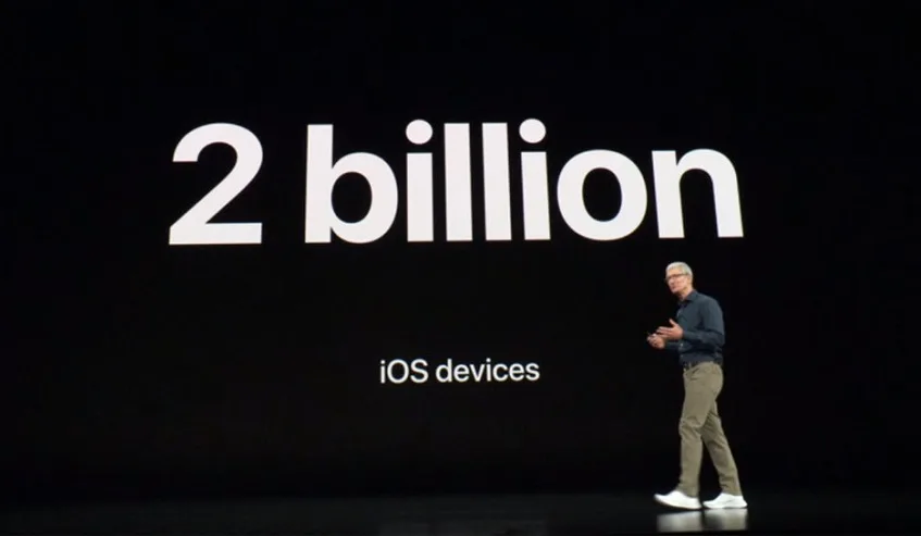 اپل: 2 میلیارد دیوایس سیستم عامل iOS را اجرا میکند!