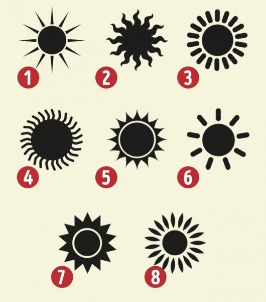 در این تصویر، کدام خورشید را انتخاب می‌‌کنید؟