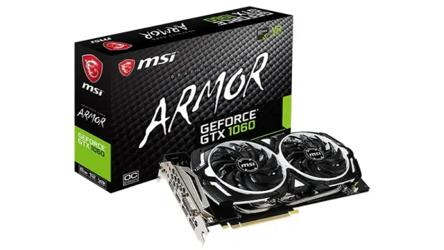 رونمایی MSI از کارت گرافیک GTX 1060 Armor 6GD5X OC