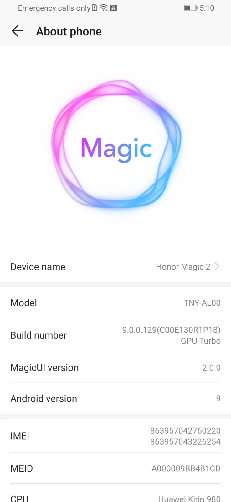 آنر مجیک 2 - Honor Magic 2