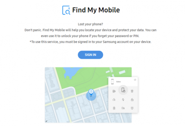 برای باز کردن قفل گوشی اندروید به سایت Find My Mobile مراجعه کنید