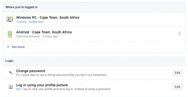 ابزار فیسبوک برای بررسی هک حساب