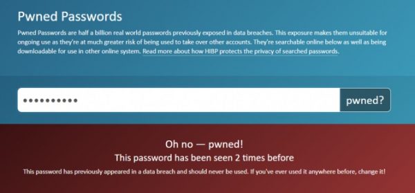 Pwned Passwords 