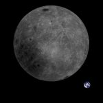 تصویر ماه و زمین