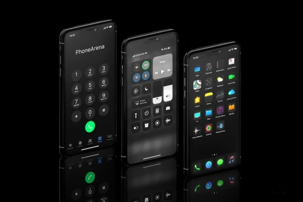 تصاویر رندر شده از طراحی مجدد آیکون آیفون11 و نمایش حالت Dark Mode