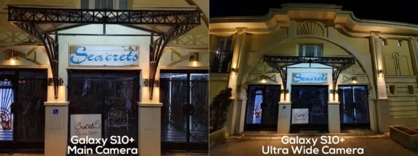 مقایسه دوربین با زاویه فوق عریض گلکسی اس 10 پلاس با دوربین اصلی آن