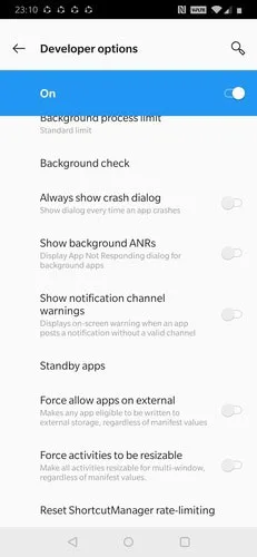 ویژگی Standby Apps