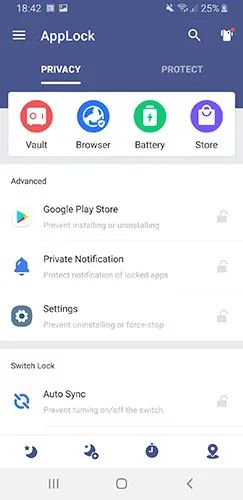قفل برنامه ها در اندروید