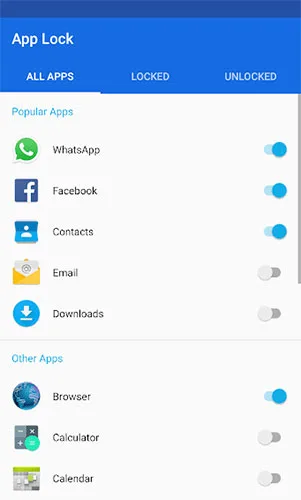 قفل برنامه ها در اندروید
