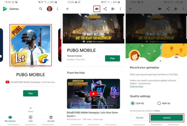 ضبط ویدیو از صفحه نمایش