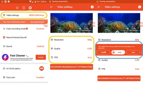 ضبط ویدیو از صفحه نمایش