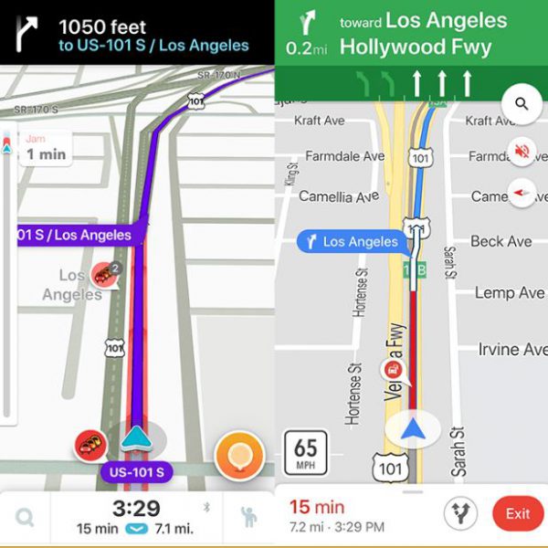 مقایسه اپلیکیشن Waze با Google Maps