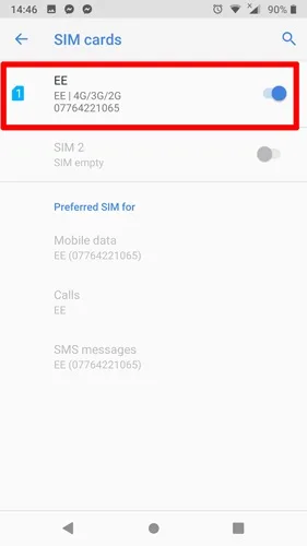 رفع خطای No SIM card detected