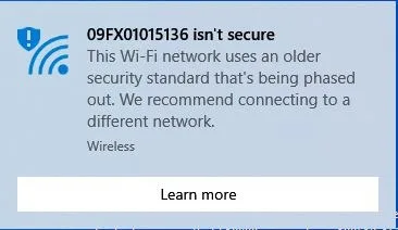 برطرف کردن مشکل “Your Wi-Fi Network Isn’t Secure”