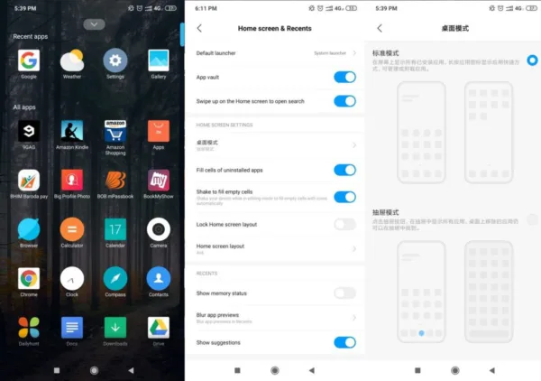miui launcher app drawer