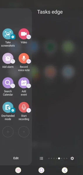 Galaxy S10 Tasks Edge