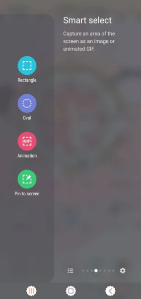 Galaxy S10 Smart Select Options