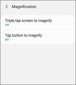 فعال کردن قابلیت Screen Magnification در دستگاه اندروید