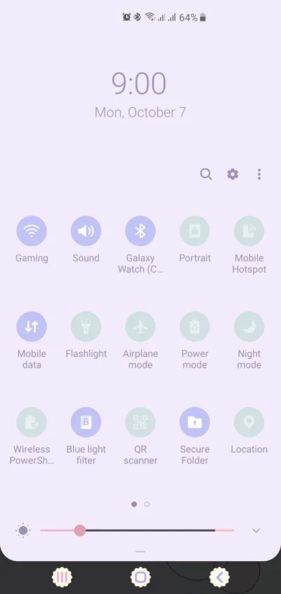 Galaxy S10 Night Mode and Blue light filter