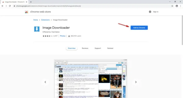 افزونه Image Downloader