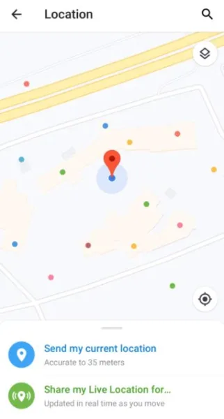 به اشتراک‌گذاری موقعیت محلی