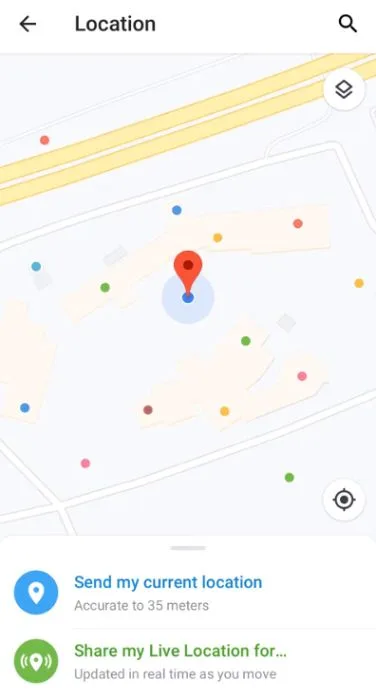 به اشتراک‌گذاری موقعیت محلی