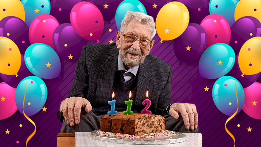 جشن تولد پیرترین مرد جهان