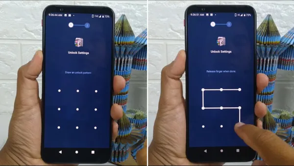 تعیین الگوی رمز در AppLock