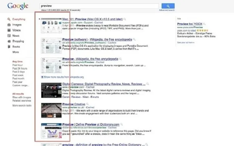 افزونهGooglePreview