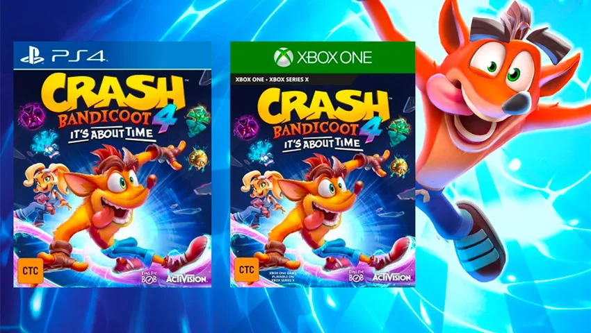 نسخه جدید کراش با نام Crash Bandicoot 4: It’s About Time لو رفت