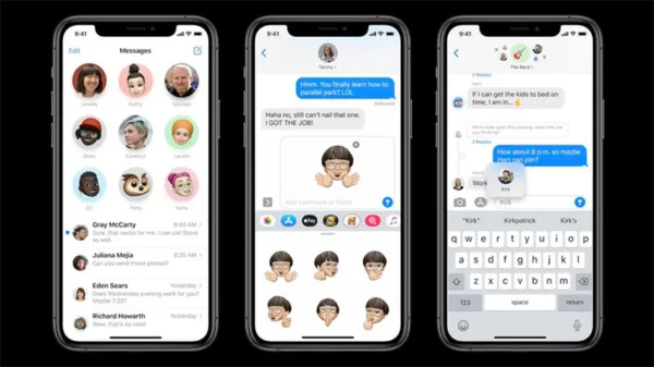 تغییرات مربوط به پیامرسان iMessage