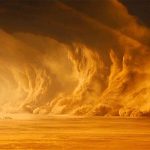طوفان شن از فضا چطور دیده می‌شود