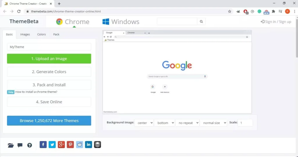 نحوه ساخت تم برای مرورگر گوگل کروم 3